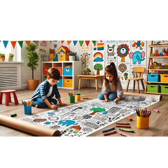 3 Mtr Colouring & Graffiti Drawing Roll Mats