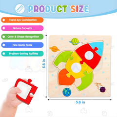 Wooden Puzzle Set — Early Learning Puzzle for Kids