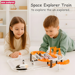 Space Train Assembled Adventure Toy – Kids’ Spacecraft Track & DIY Train Set