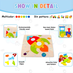 Wooden Puzzle Set — Early Learning Puzzle for Kids