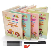 Magic Practice Copybook Set for Preschoolers – Reusable Calligraphy & Handwriting Workbook