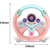 XHSP Steering Wheel Toy - Lights & Music Simulated Driving