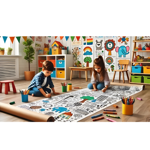 3 Mtr Colouring & Graffiti Drawing Roll Mats