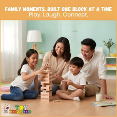 54 Piece Wooden Tumbling Tower Game