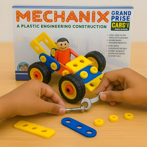 Plastic Mechanical Car DIY Activity Set for Kids