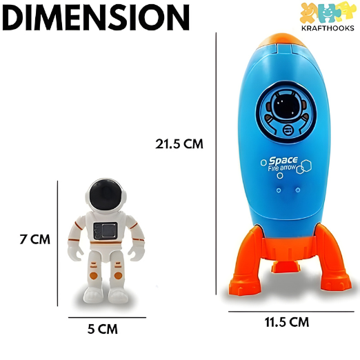 Space Rocket Drawing Projector Toy — Projection Art & Tracing Set for Kids (4+ Years)