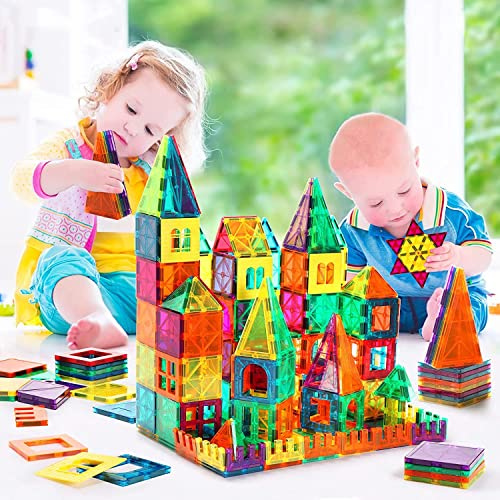 Magnetic Building Tiles — Montessori Magnetic Construction Set for Kids
