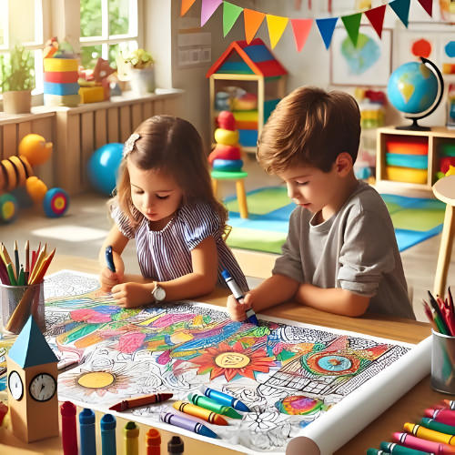 3 Mtr Colouring & Graffiti Drawing Roll Mats