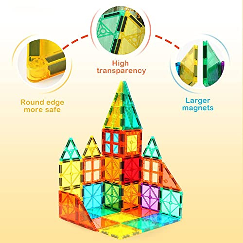 Magnetic Building Tiles — Montessori Magnetic Construction Set for Kids