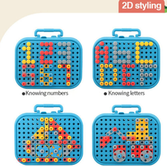 Happy Hues 232-Piece Mosaic & Educational Construction Set