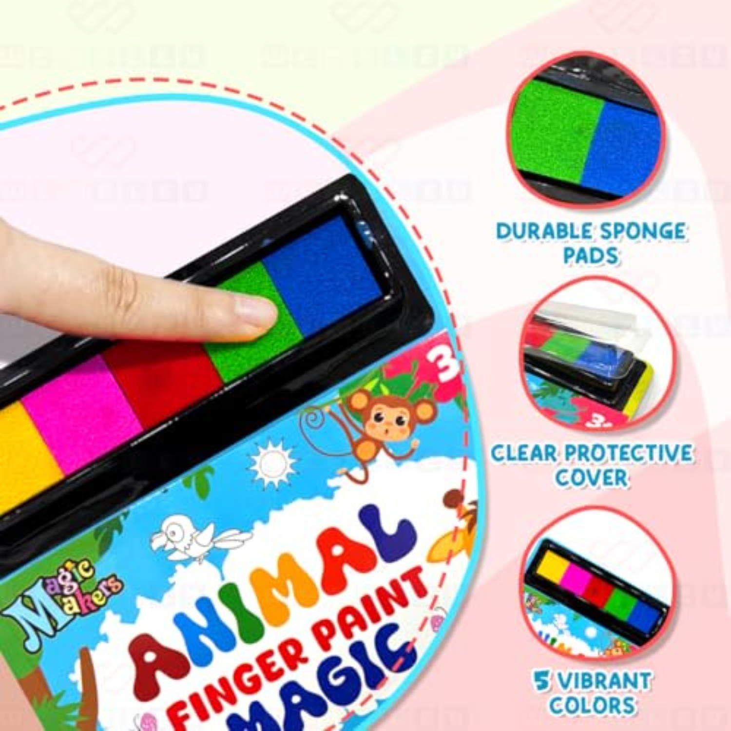 Thumbprint Painting Kit — Mess-Free, Non-Toxic Art Fun