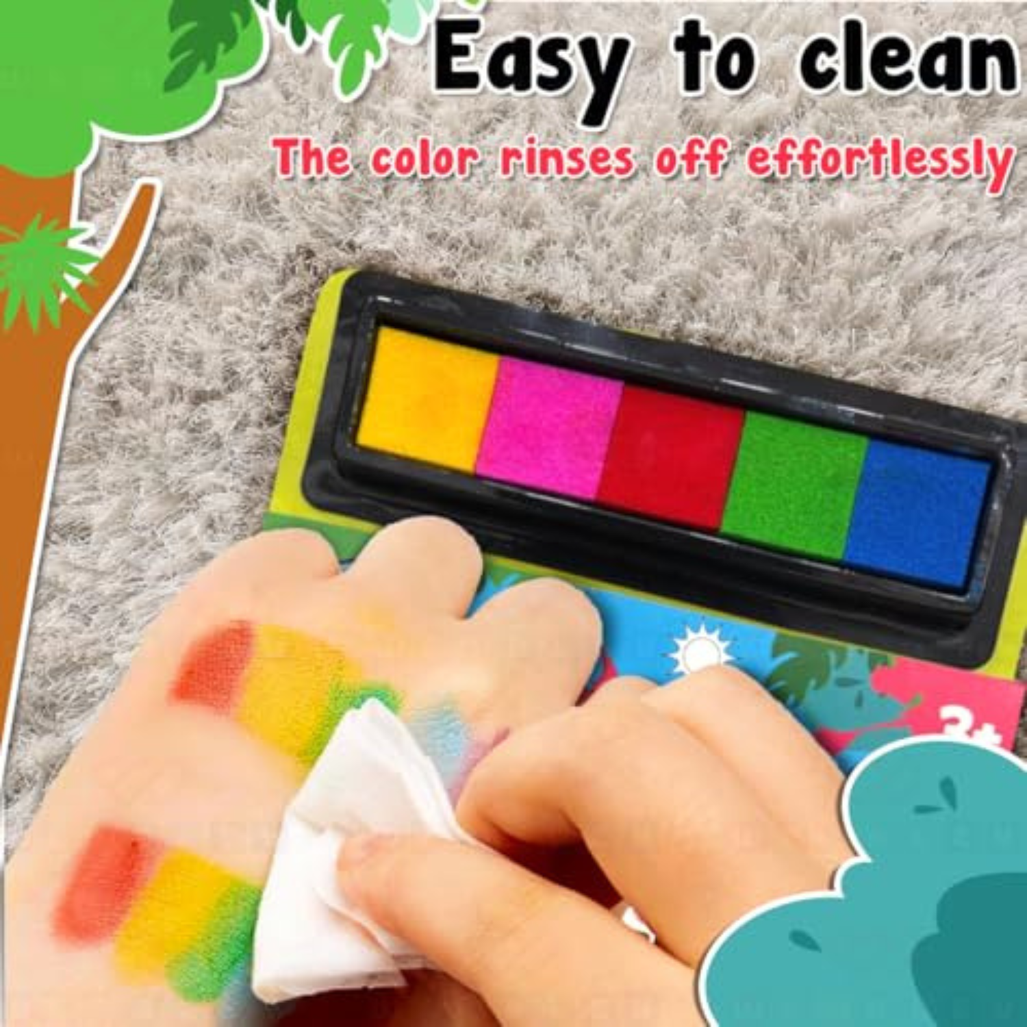 Thumbprint Painting Kit — Mess-Free, Non-Toxic Art Fun