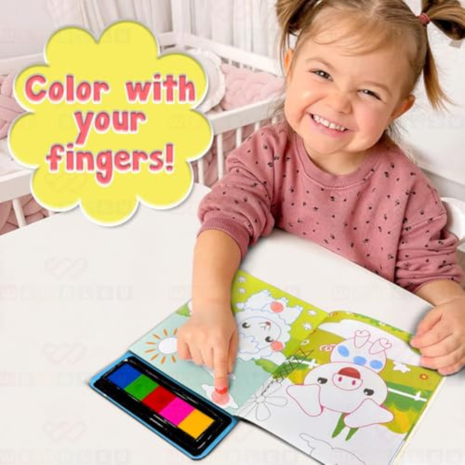 Thumbprint Painting Kit — Mess-Free, Non-Toxic Art Fun