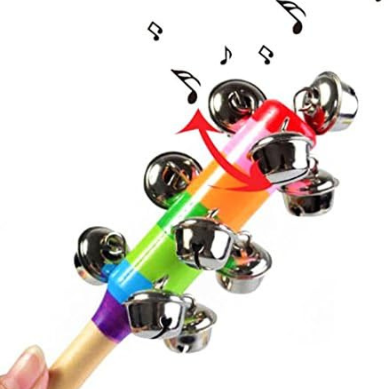 Wooden Jingle Hand Bells