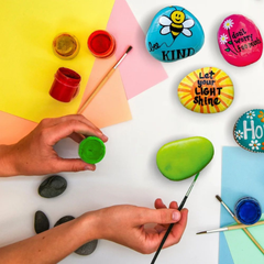 Rock Art Painting Kit — DIY Creative Craft Set for Kids