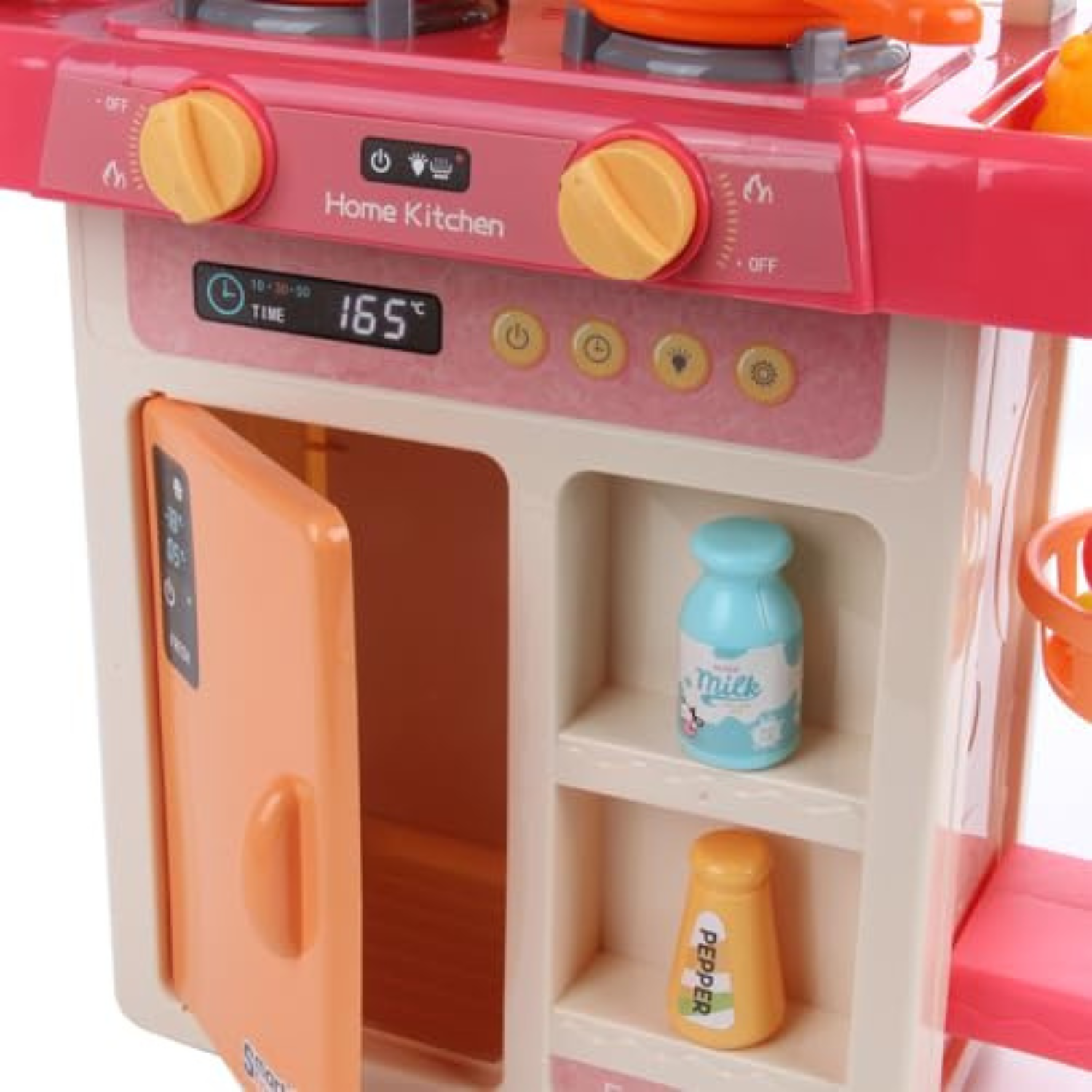 42 Pcs Pretend Play Kitchen Set Toys with Slate, Chalk and Duster