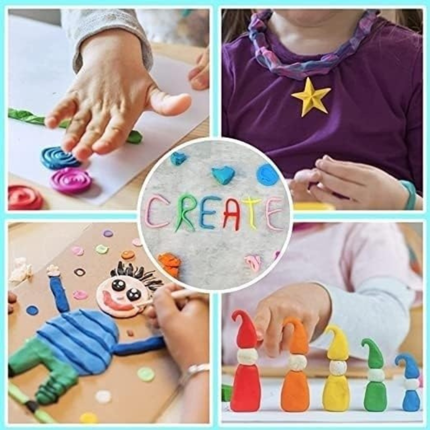 Air-Dry Clay Creative Set – 12 Bright Colours