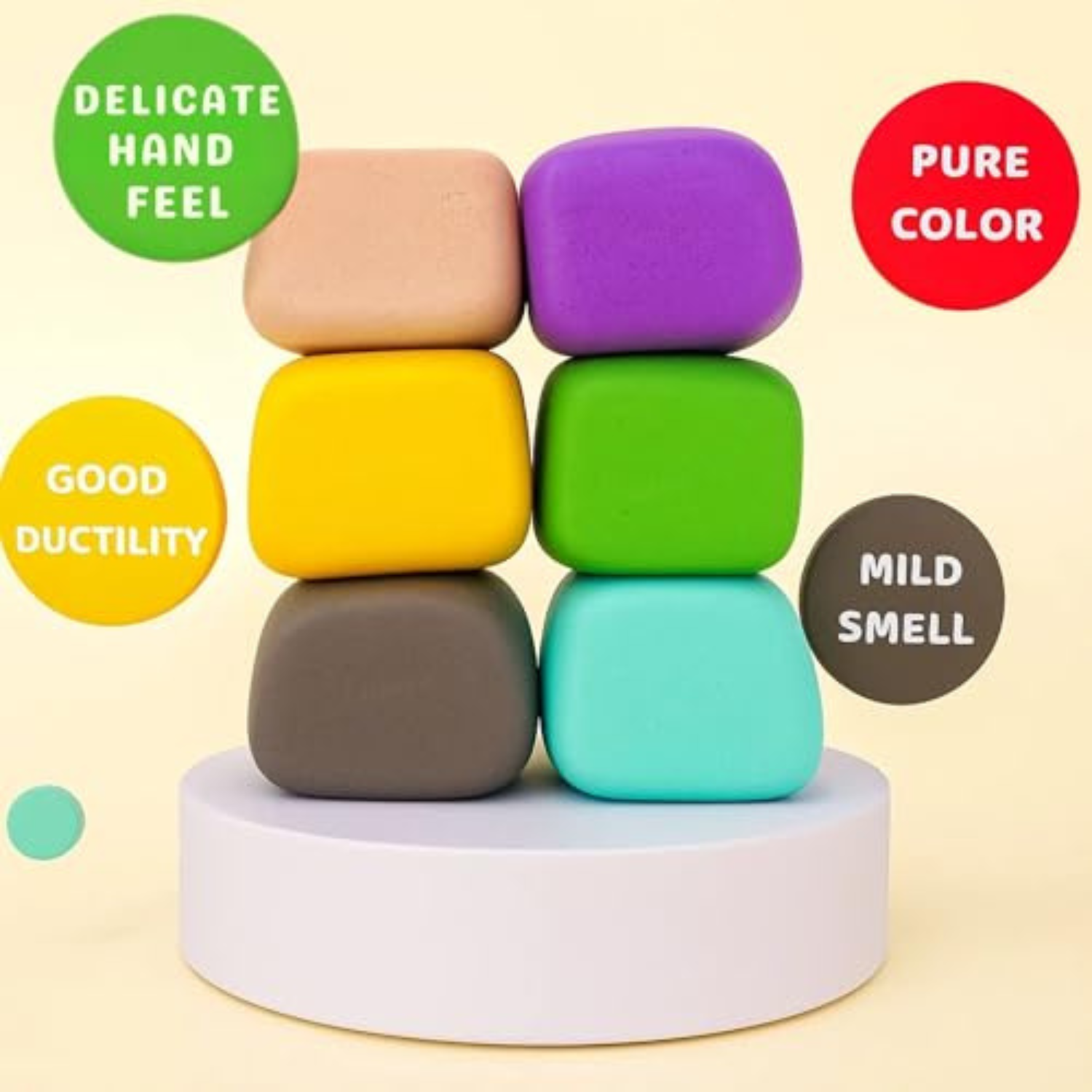 Air-Dry Clay Creative Set – 12 Bright Colours