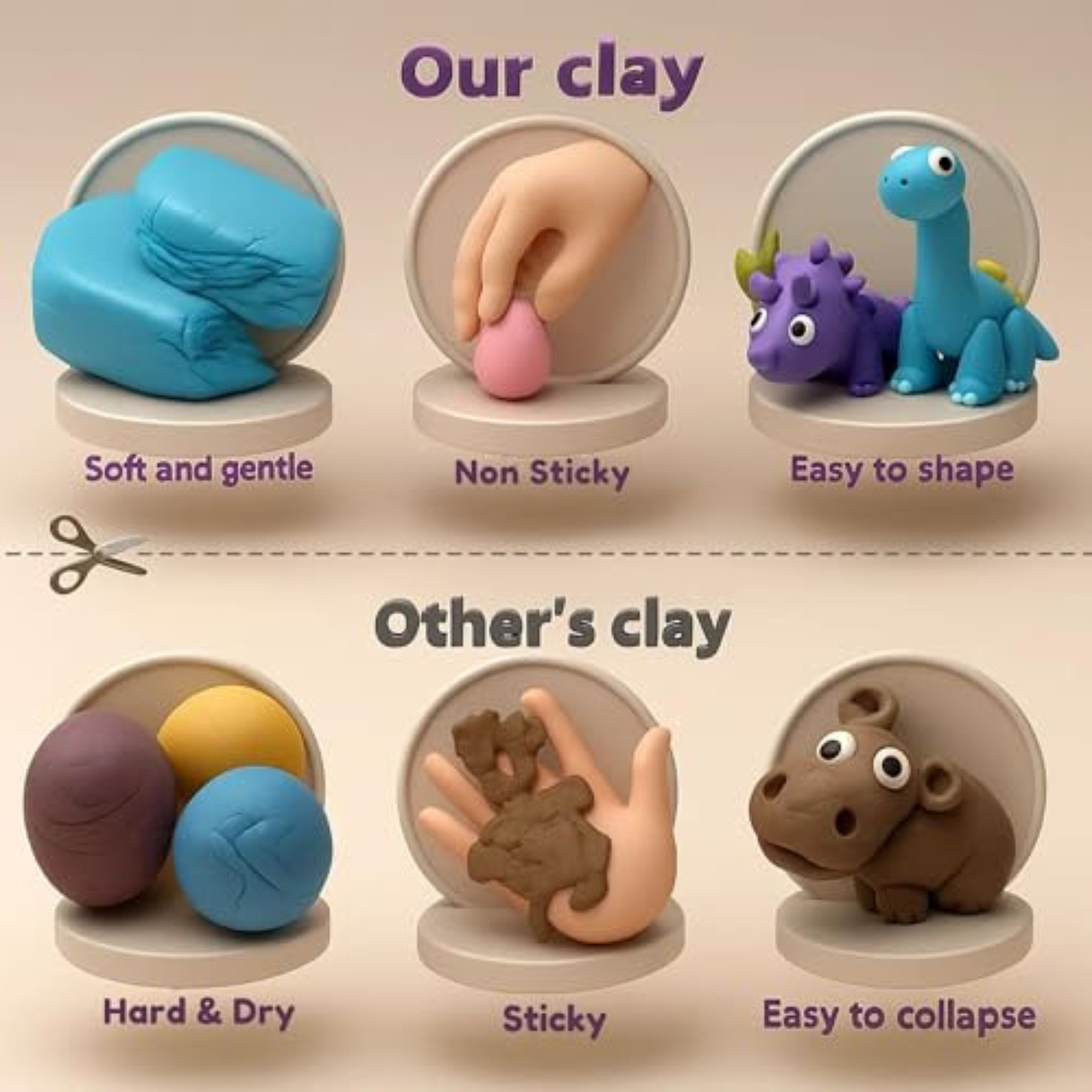 Air-Dry Clay Creative Set – 12 Bright Colours