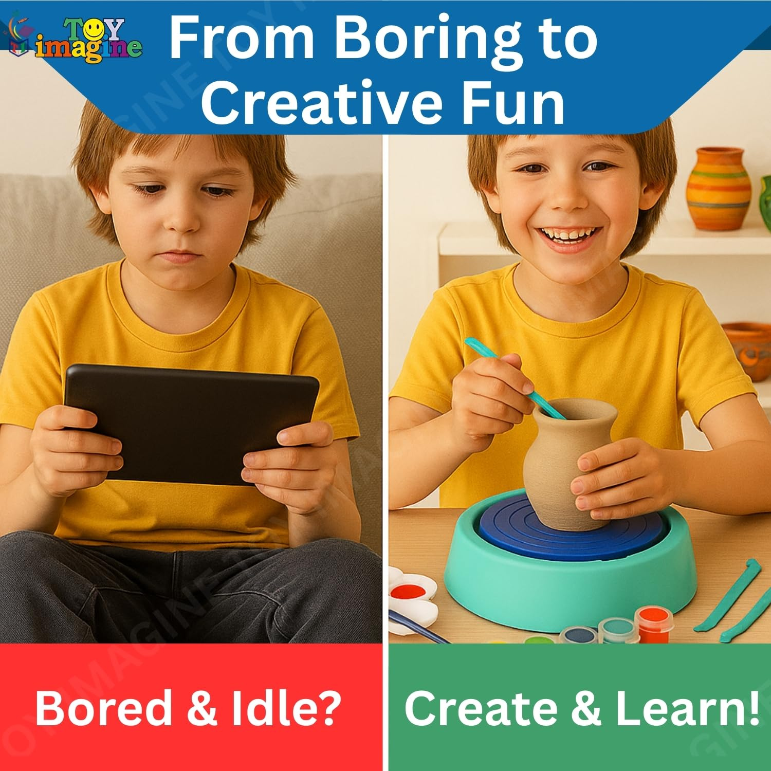 Kids pottery wheel kit